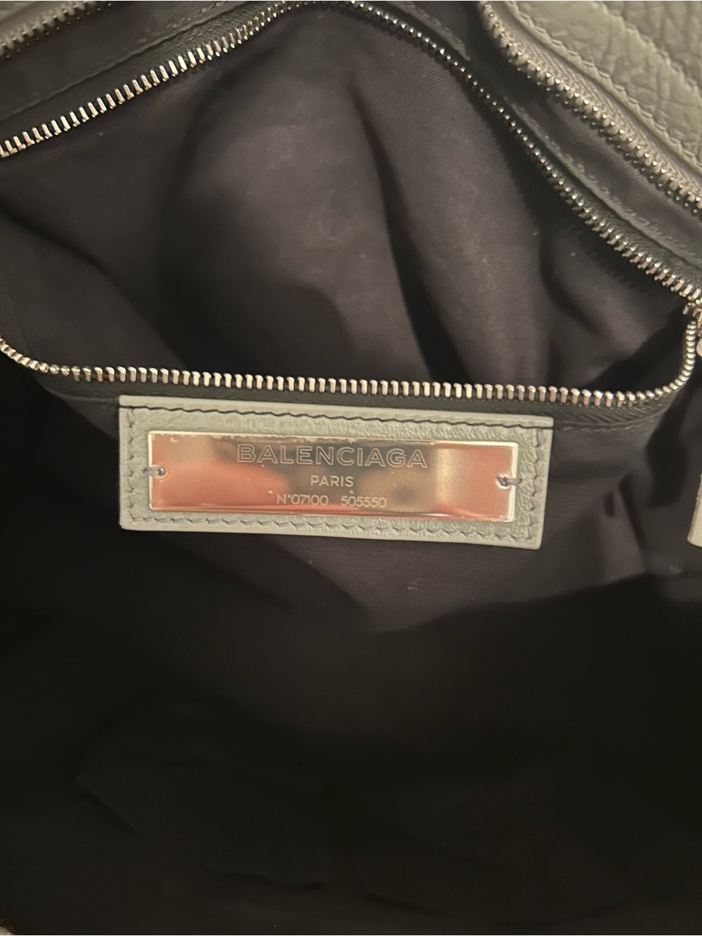 Balenciaga Gray Leather City Shoulder Bag with Top Handles - Picture 4 of 16